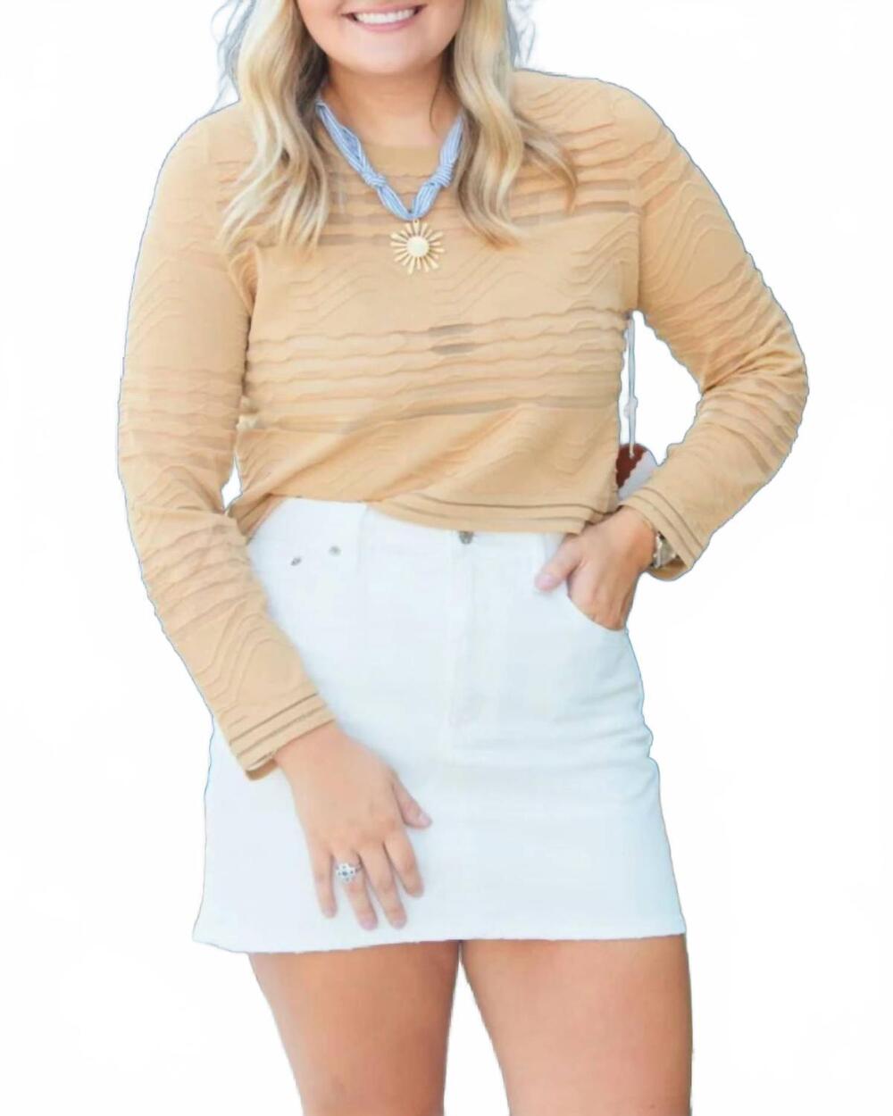 NEW KERISMA quantum top in camel